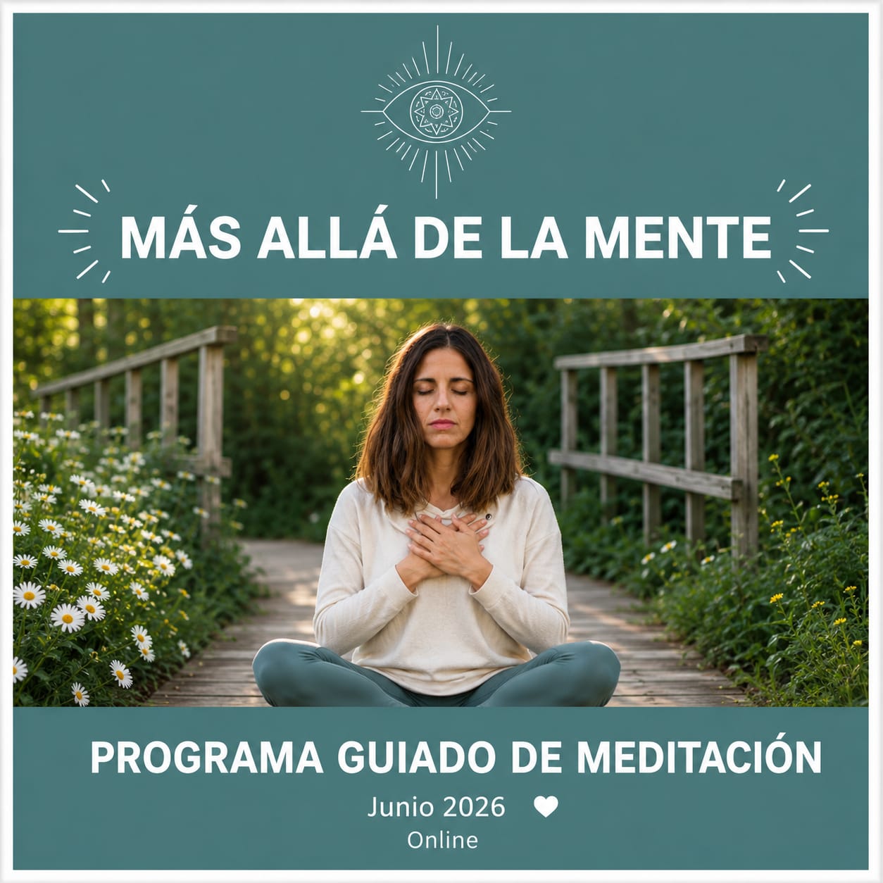 Más allá de la mente · Programa Guiado de Meditación · Junio 2026 · Online